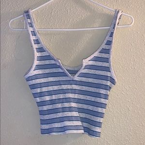 stripped pacsun baby blue tank!